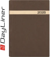 Dayliner DL6AG-BOFA5NA-BA Határidőnapló the boss a5 napi, fehér lapokkal barna  2026. kép