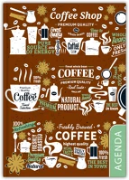 Dayliner DL6AG-COFA5NA-CO Határidőnapló colors a5 napi, fehér lapokkal coffee  2026. kép