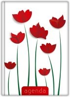 Dayliner DL6AG-COFA5NA-FLTU Határidőnapló colors a5 napi, fehér lapokkal flower tulip  2026. kép