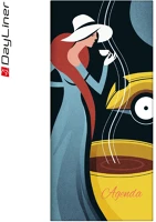 Dayliner DL6AG-COFZSFE-AD Zsebnaptár colors fekvő heti, fehér lapokkal art deco  2026. kép