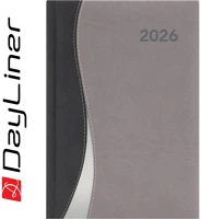 Dayliner DL6AG-DUFA5HE-FS Határidőnapló dubai a5 heti, fehér lapokkal fekete-szürke  2026. kép