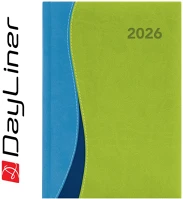 Dayliner DL6AG-DUFA5HE-KZ Határidőnapló dubai a5 heti, fehér lapokkal kék-zöld  2026. kép