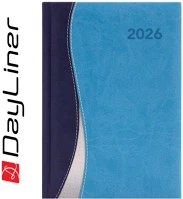 Dayliner DL6AG-DUFA5NA-KV Határidőnapló dubai a5 napi, fehér lapokkal kék-világoskék  2026. kép