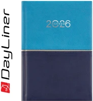 Dayliner DL6AG-FIFA5NA-KK Határidőnapló fifty a5 napi, fehér lapokkal kék  2026. kép