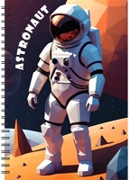 Dayliner DL6AG-ISFA5HE-AS Határidőnapló inspiral a5 heti, fehér lapokkal astronaut  2026. kép