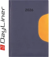 Dayliner DL6AG-MEFB5HE-KS Határidőnapló memphis b5 heti, fehér lapokkal kék-sárga  2026. kép