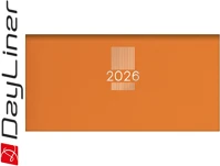 Dayliner DL6AG-MPCZSFE-NA Zsebnaptár mypastel fekvő heti, krémszínű lapokkal narancs  2026. kép