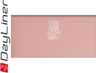 Dayliner DL6AG-MPCZSFE-PU Zsebnaptár mypastel fekvő heti, krémszínű lapokkal púder  2026. kép