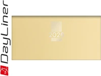 Dayliner DL6AG-MPCZSFE-SA Zsebnaptár mypastel fekvő heti, krémszínű lapokkal sárga  2026. kép