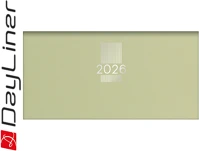 Dayliner DL6AG-MPCZSFE-ZO Zsebnaptár mypastel fekvő heti, krémszínű lapokkal világoszöld  2026. kép