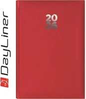 Dayliner DL6AG-PAFA5HE-PI Határidőnapló pannon a5 heti, fehér lapokkal piros  2026. kép