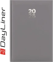 Dayliner DL6AG-PAFA5NA-SU Határidőnapló pannon a5 napi, fehér lapokkal szürke  2026. kép