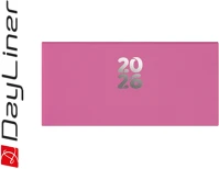 Dayliner DL6AG-PAFZSFE-FC Zsebnaptár pannon fekvő heti, fehér lapokkal fuchsia  2026. kép