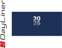 Dayliner DL6AG-PAFZSFE-SK Zsebnaptár pannon fekvő heti, fehér lapokkal sötétkék  2026. kép