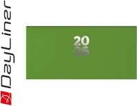 Dayliner DL6AG-PAFZSFE-VZ Zsebnaptár pannon fekvő heti, fehér lapokkal világoszöld  2026. kép