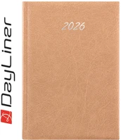 Dayliner DL6AG-RECA5NA-BE Határidőnapló rebel a5 napi, krémszínű lapokkal bézs  2026. kép