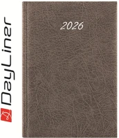 Dayliner DL6AG-RECB5HE-SZ Határidőnapló rebel b5 heti, krémszínű lapokkal szürke  2026. kép