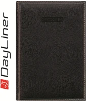 Dayliner DL6AG-SHCA5NA-FK Határidőnapló sherwood a5 napi, krémszínű lapokkal fekete  2026. kép