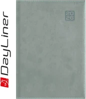 Dayliner DL6AG-SQFA5NA-SZ Határidőnapló square a5 napi, fehér lapokkal szürke  2026. kép
