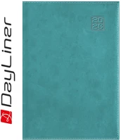 Dayliner DL6AG-SQFB5HE-TU Határidőnapló square b5 heti, fehér lapokkal türkiz  2026. kép