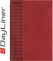 Dayliner DL6AG-TUFA5NA-PI Határidőnapló tucson a5 napi, fehér lapokkal piros  2026. kép