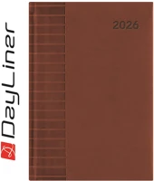 Dayliner DL6AG-TUFB5HE-BA Határidőnapló tucson b5 heti, fehér lapokkal barna  2026. kép