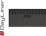 Dayliner DL6AG-TUFZSFE-FK Zsebnaptár tucson fekvő heti, fehér lapokkal fekete  2026. kép