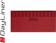 Dayliner DL6AG-TUFZSFE-PI Zsebnaptár tucson fekvő heti, fehér lapokkal piros  2026. kép