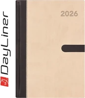 Dayliner DL6AG-WIFA5HE-BE Határidőnapló winner a5 heti, fehér lapokkal bézs  2026. kép