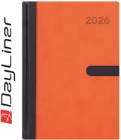 Dayliner DL6AG-WIFA5NA-NA Határidőnapló winner a5 napi, fehér lapokkal narancs  2026. kép