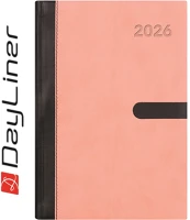 Dayliner DL6AG-WIFA5NA-PN Határidőnapló winner a5 napi, fehér lapokkal pink  2026. kép