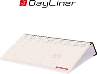 Dayliner DL6AS-KOCFE-FK Asztali naptár kódex 320 x 150 mm, fekvő fekete műbörrel borított kép