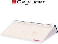 Dayliner DL6AS-KOCFE-KK Asztali naptár kódex 320 x 150 mm, fekvő kék műbörrel borított kép