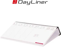 Dayliner DL6AS-OKFFE-FK Asztali naptár oktáv 320 x 150 mm, fehér lapokkal oktáv fekvő fekete kép