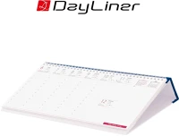 Dayliner DL6AS-OKFFE-KK Asztali naptár oktáv 320 x 150 mm, fehér lapokkal oktáv fekvő kék kép