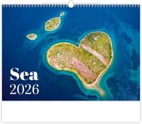 Dayliner DL6FA-H131 Falinaptár képes 450 × 315 mm, fehér lapokkal sea  2026. kép