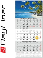 Dayliner DL6SP-1H5-HE Speditőr naptár 1 tömb, 5 hónap sp-15 330 × 670 mm, fehér lapokkal hegy kép