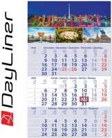 Dayliner DL6SP-1PRCU-BP Speditőr naptár 1 tömb, 3 hónap primus club 300 kép