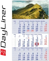 Dayliner DL6SP-1PRCU-HE Speditőr naptár 1 tömb, 3 hónap primus club 300 kép