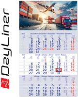 Dayliner DL6SP-1PRCU-LO Speditőr naptár 1 tömb, 3 hónap primus club 300 kép