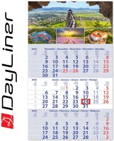 Dayliner DL6SP-1PRCU-MA Speditőr naptár 1 tömb, 3 hónap primus club 300 kép