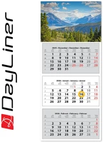 Dayliner DL6SP-30H3-HE Speditőr naptár 3 tömb, 3 hónap sp-30 330 × 760 mm, fehér lapokkal hegy kép