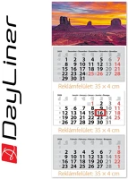 Dayliner DL6SP-3MACA-HA Speditőr naptár 3 tömb, 3 hónap maxi classic 350 kép