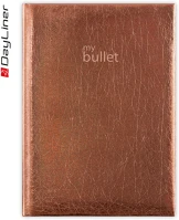 Dayliner DLDNO-MRFA5BU-BR Keménytáblás notesz pontozott vonalozással mirror a5 bullet, fehér kép
