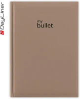 Dayliner DLDNO-PAFA5BU-NT Keménytáblás notesz pontozott vonalozással pannon a5 bullet, fehér kép