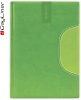 Dayliner DLDTN-MEFB5TN-ZZ Tárgyalási napló memphis b5 napló, fehér lapokkal zöld-zöld  2026. kép