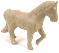 Décopatch AP108O Kreatív decoupage tárgy clairefontaine  ló 11cm kép