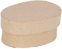 Décopatch BT071C Kreatív decoupage tárgy clairefontaine  mini ovális doboz 7x4,5x3 cm kép