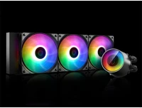 Deepcool CASTLE 360RGB V2 Cpu water cooler -  (max 30db; max. 117,80 m3/h; 3x12cm) kép