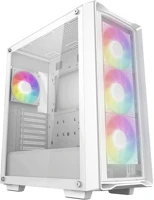 Deepcool CC560 MESH WH V2 Cc560 mesh v2 tempered glass white kép